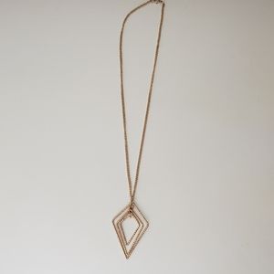 Gold Geometric Kite-Shaped Necklace